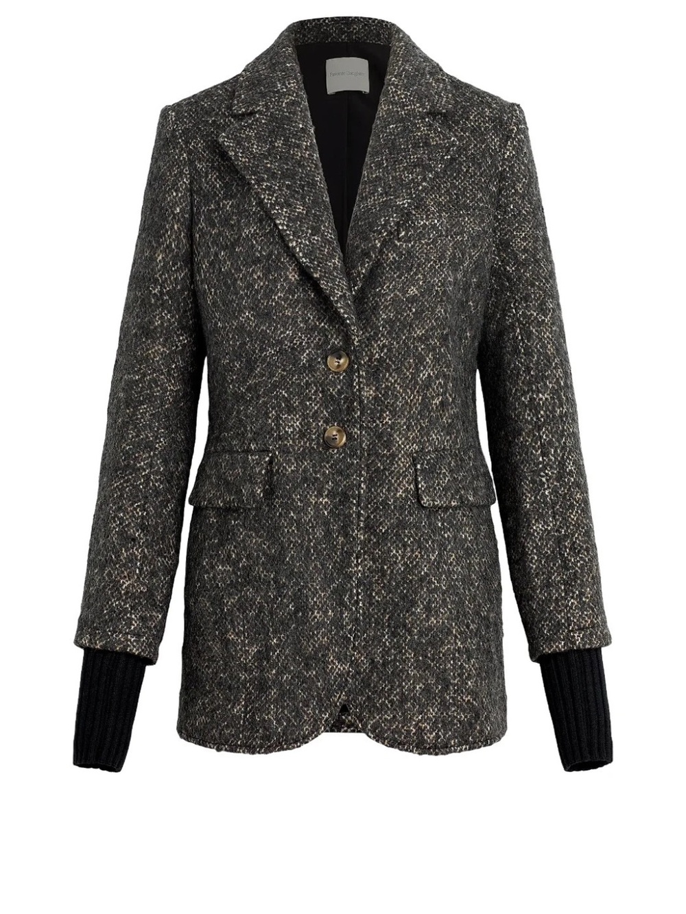 Favorite Daughter The City Layered Blazer Wool Blend Size M